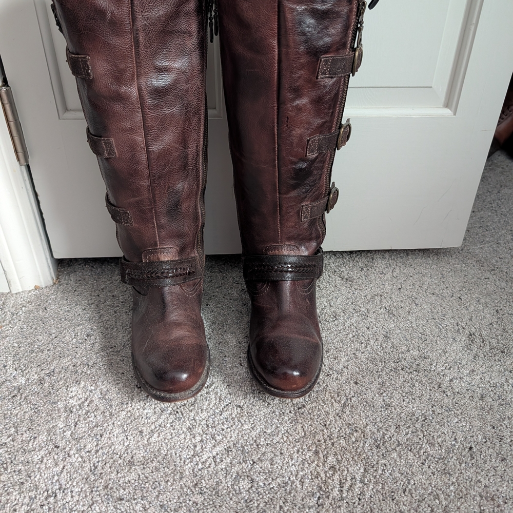 Women's  Leather Knee-High Boots